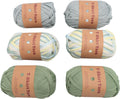 T Shirt Yarn Yarn DIY Crafts,6 Pack Super Soft Polyester Yarn for