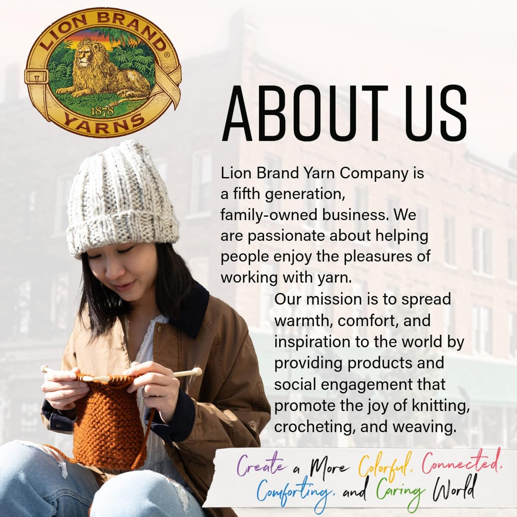 Lion Brand Yarn, Hometown Super Bulky Yarn, Patchwork Pack, 6 Skeins