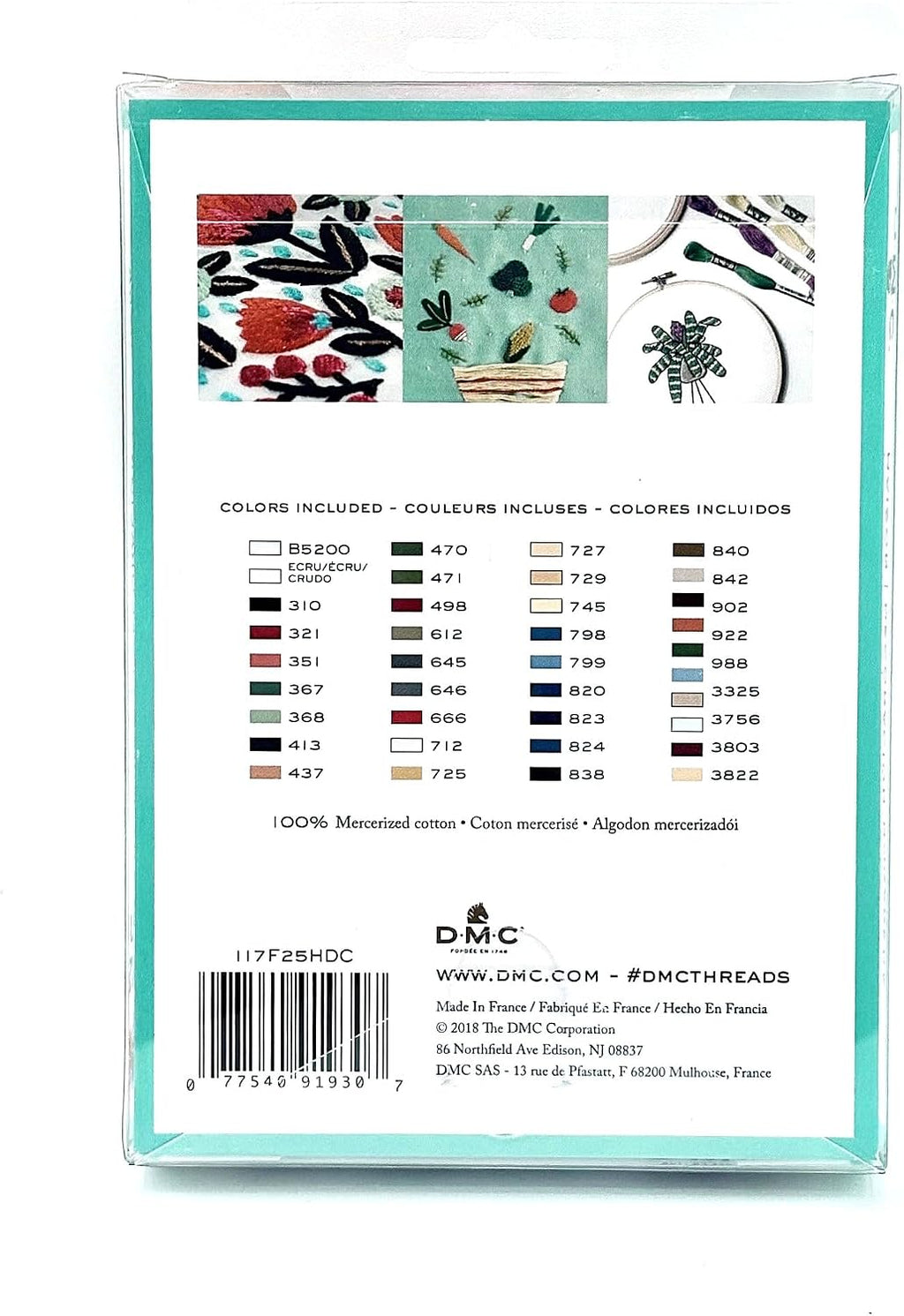 DMC 117F25HDC Embroidery Floss Pack 8.7yd, Home Decor 36/Pkg