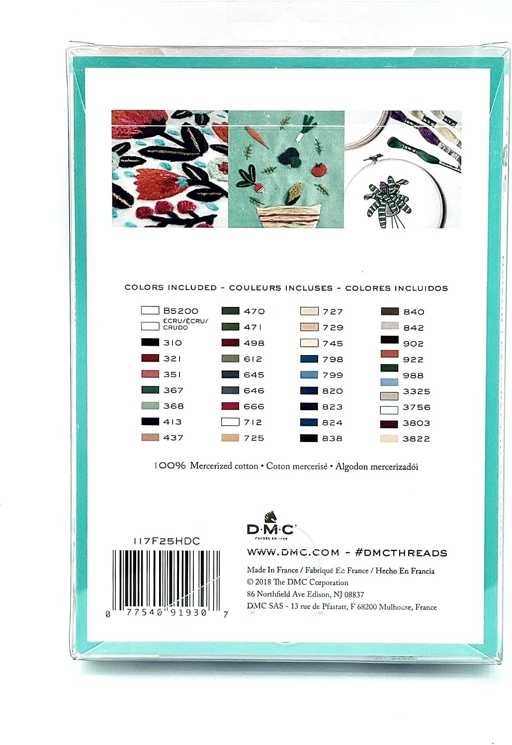 DMC 117F25HDC Embroidery Floss Pack 8.7yd, Home Decor 36/Pkg