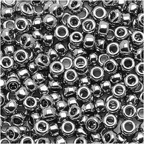 Toho Round Seed Beads 8/0#711 - Nickel (8 Grams)