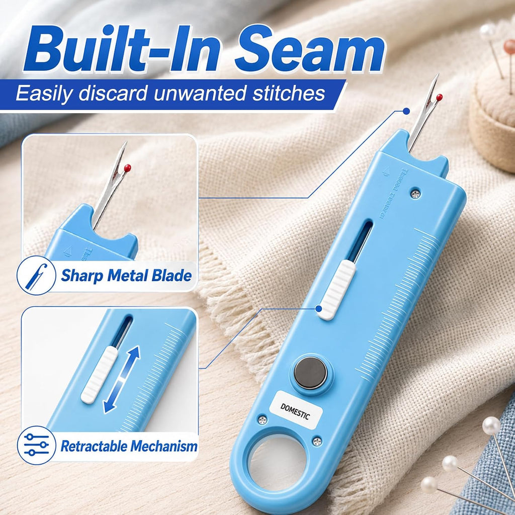 Sewing Machine Needle Threader (2Pcs,Red+Blue)
