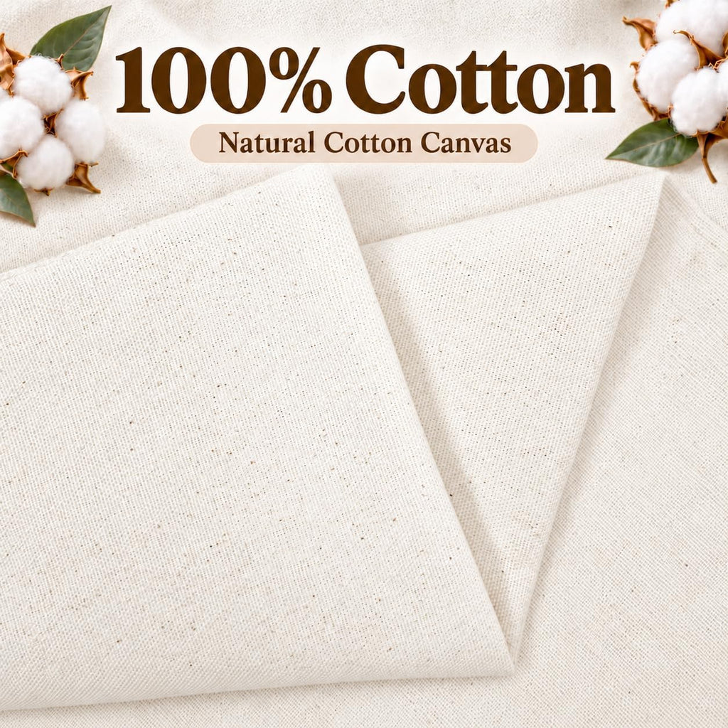 Barcelonetta | Canvas Fabric | Cotton Duck | Heavy | Natural 10oz