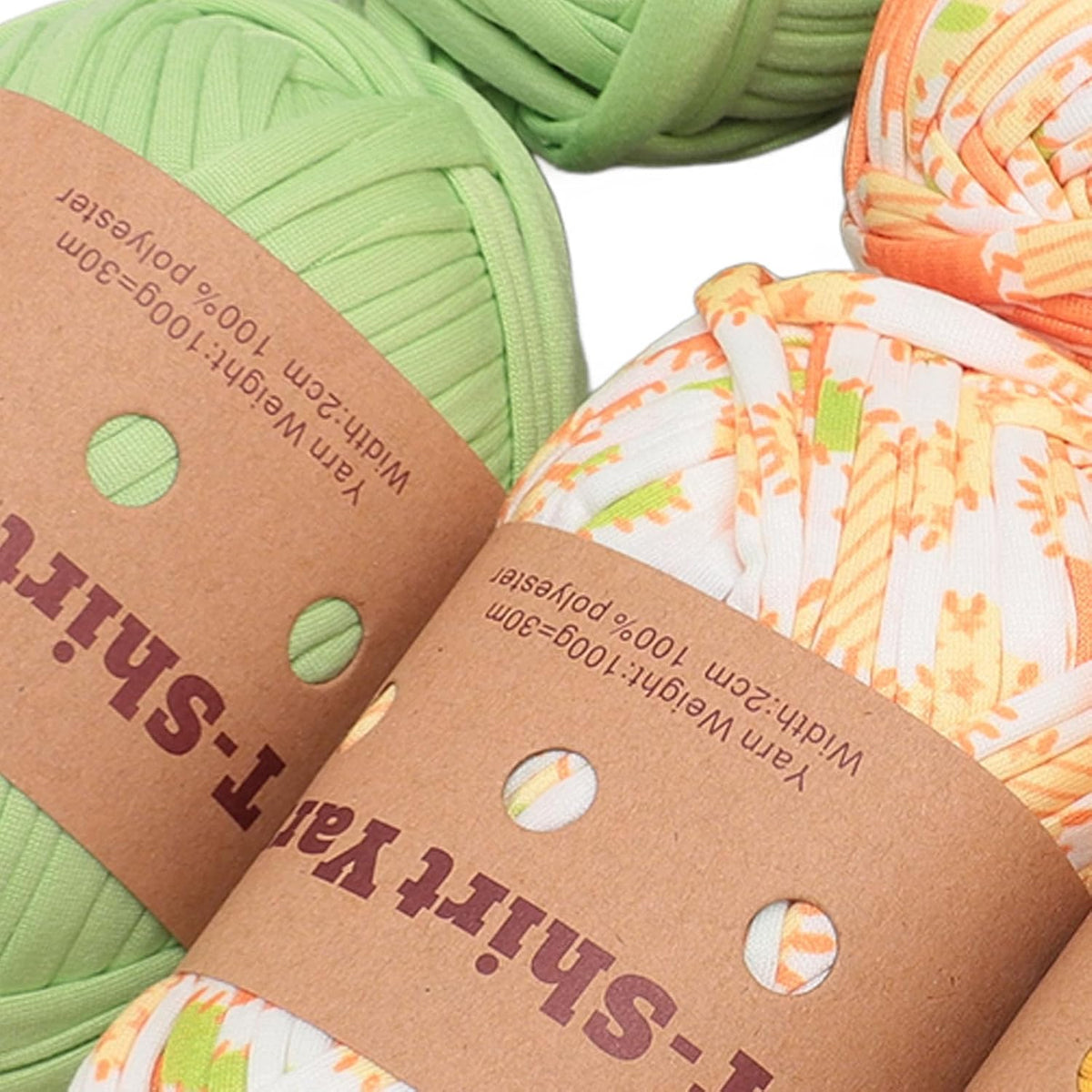 Ejoyous T Shirt Yarn Crochet Yarn Fabric 6 Pack Super Soft Elastic