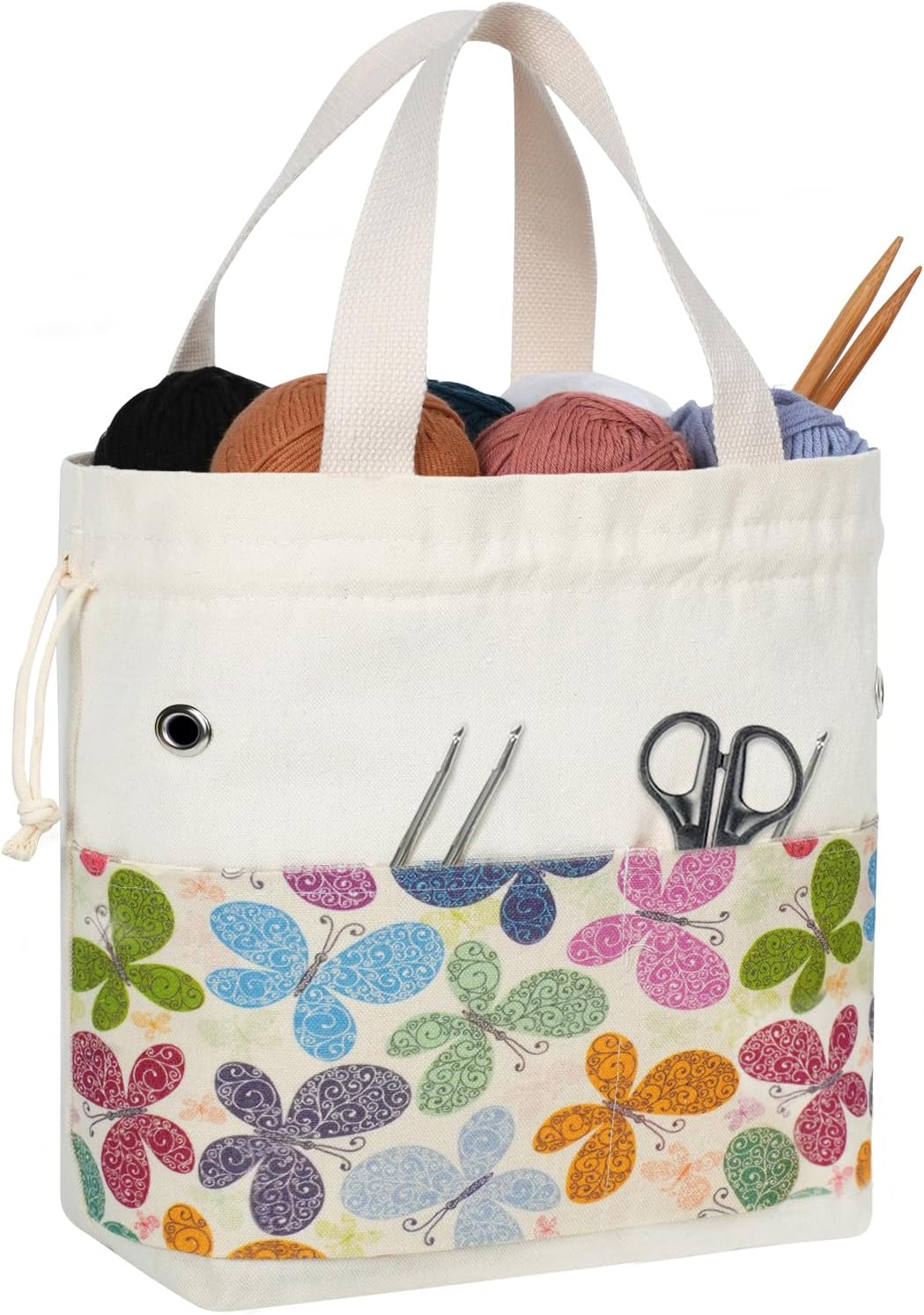 TOGETRUE Knitting/Crochet Storage Bag - Organizer for Travel & Yarn