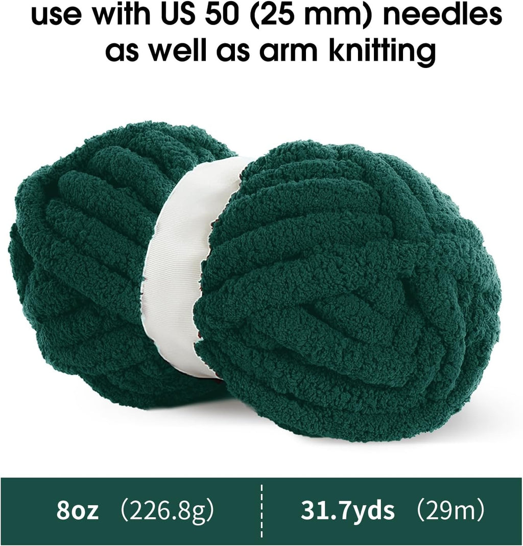 MABOZOO Assorted Chunky Yarn for Hand Knitting 8 Pack, Fluffy Jumbo