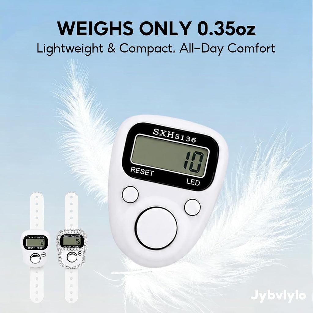 7 Pack Electronic Finger Counter, Digital Finger Tally Counter with