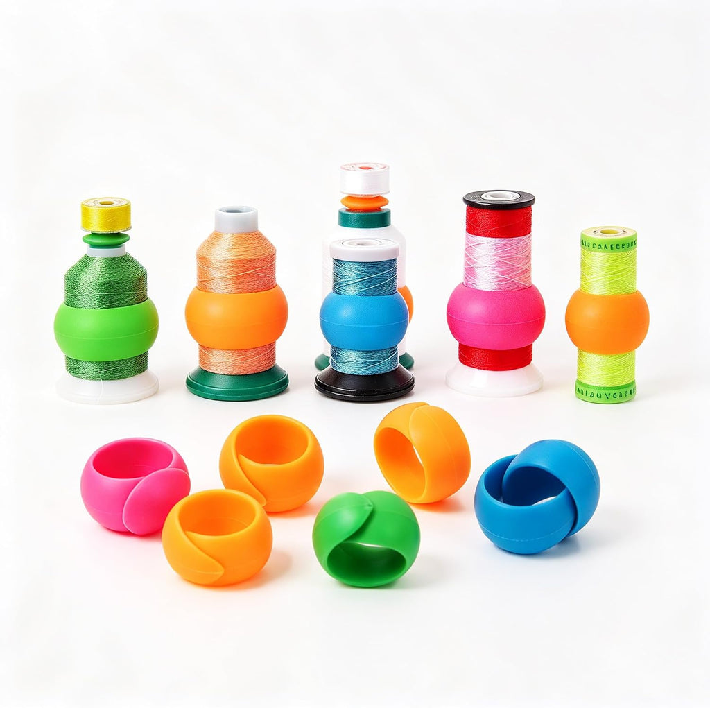 Tapetum Thread Spool Huggers 100 Pack Silicone Spool Savers Thread
