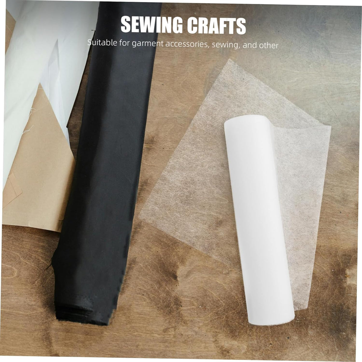 Double Sided Fusible Interfacing Roll for DIY Sewing 66ft White
