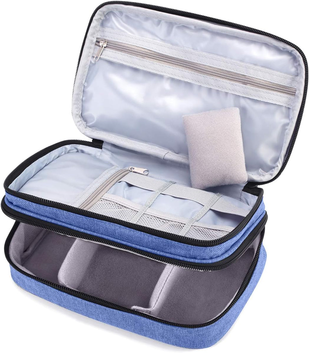 Luxja Double-Layer Sewing Organizer, Dark Blue