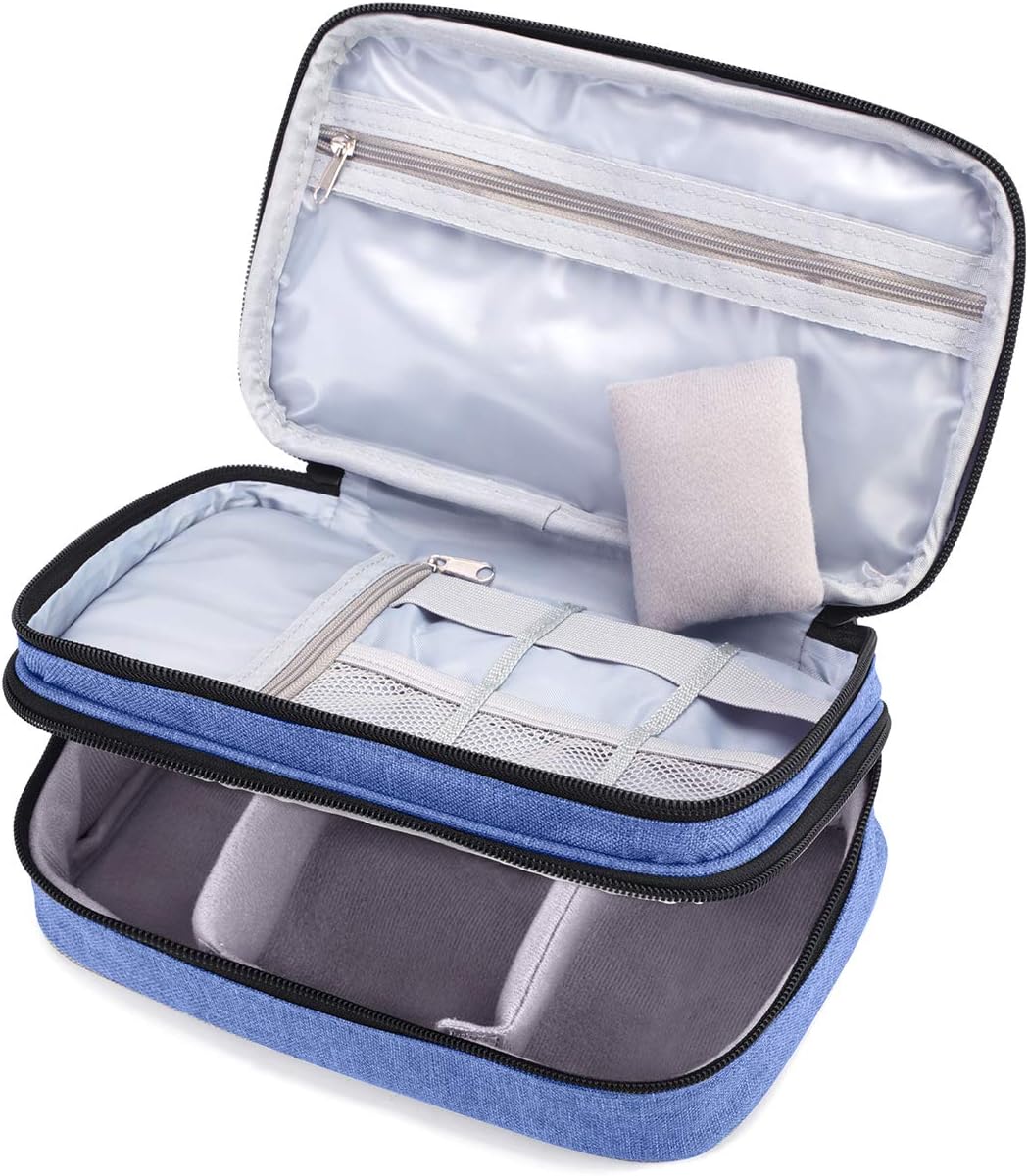 Luxja Double-Layer Sewing Organizer, Dark Blue