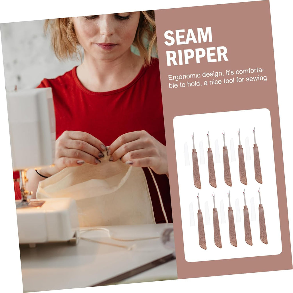 10Pcs Seam Ripper Stitch Unpicker Thread Cutter Set for Sewing DIY