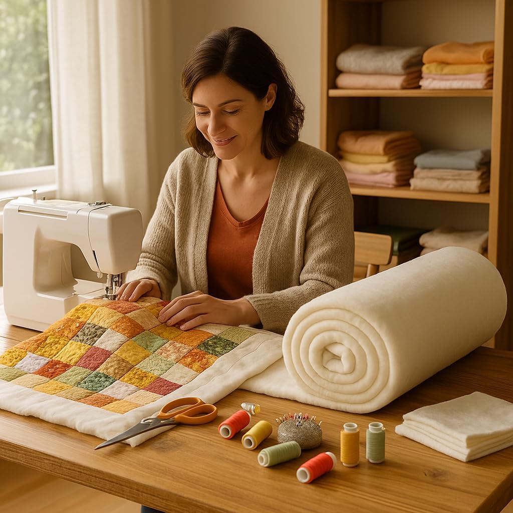 AK TRADING CO. 100% Natural Cotton Batting – 60" x 60" – Soft