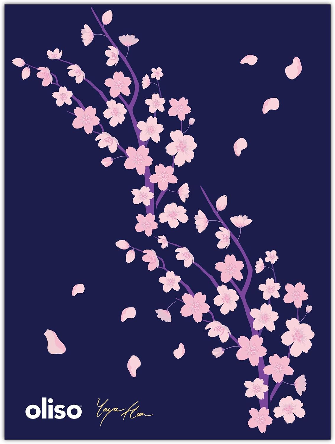 oliso Yaya Han Pressing Cloth for Ironing - Cherry Blossom 24x18