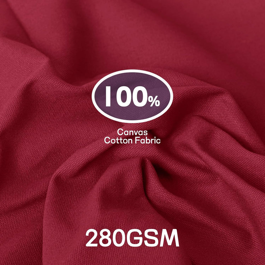 Cotton Canvas Fabric by The Yard, Thick Canvas Fabric,280GSM, DIY