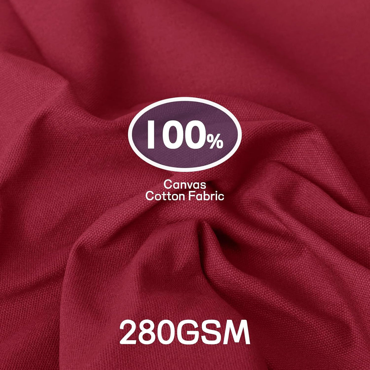 Cotton Canvas Fabric by The Yard, Thick Canvas Fabric,280GSM, DIY