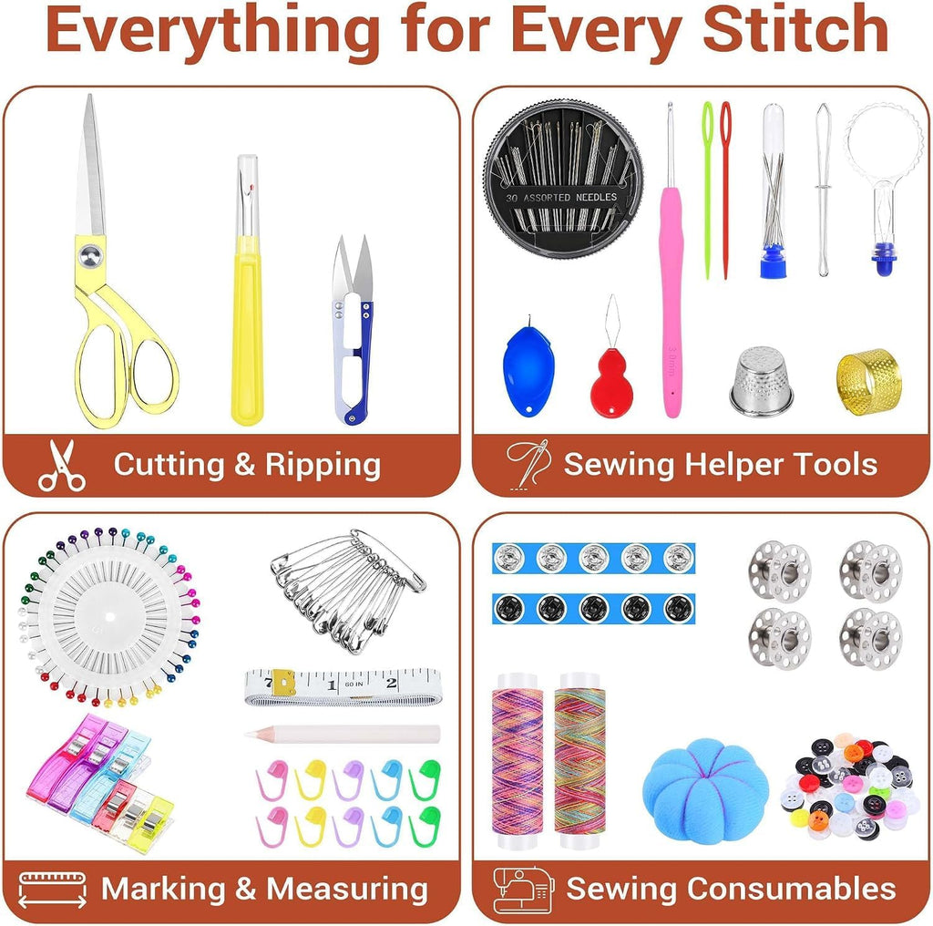 Snayurch Sewing Kit for Adults with Heavy Duty Fabric Scissors,38XL