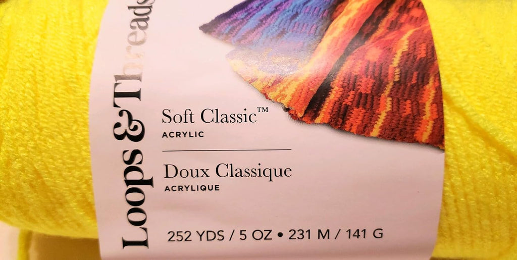 Soft Classic Yarn by Loops & Threads - 252 Yards - Medium (4) - Neon