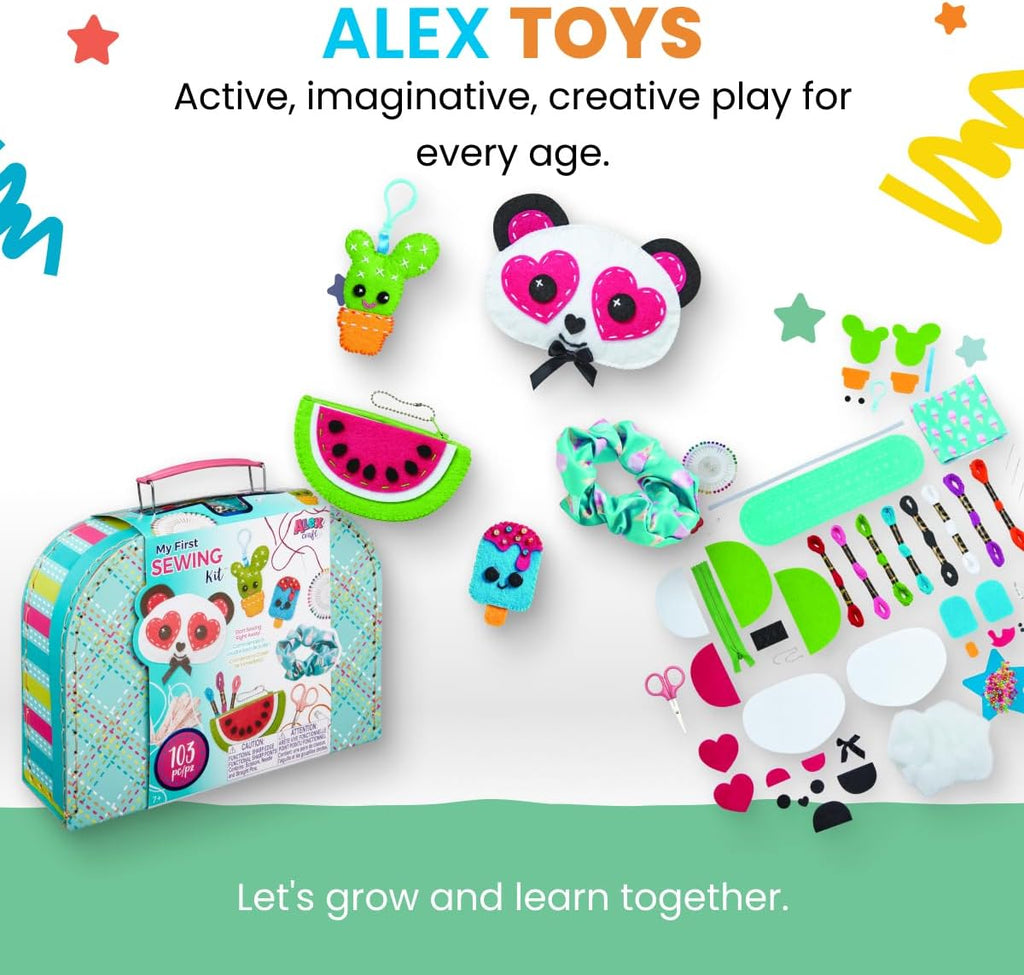 My First Sewing Kit by Alex Crafts, Perfect for Beginners, Arts and