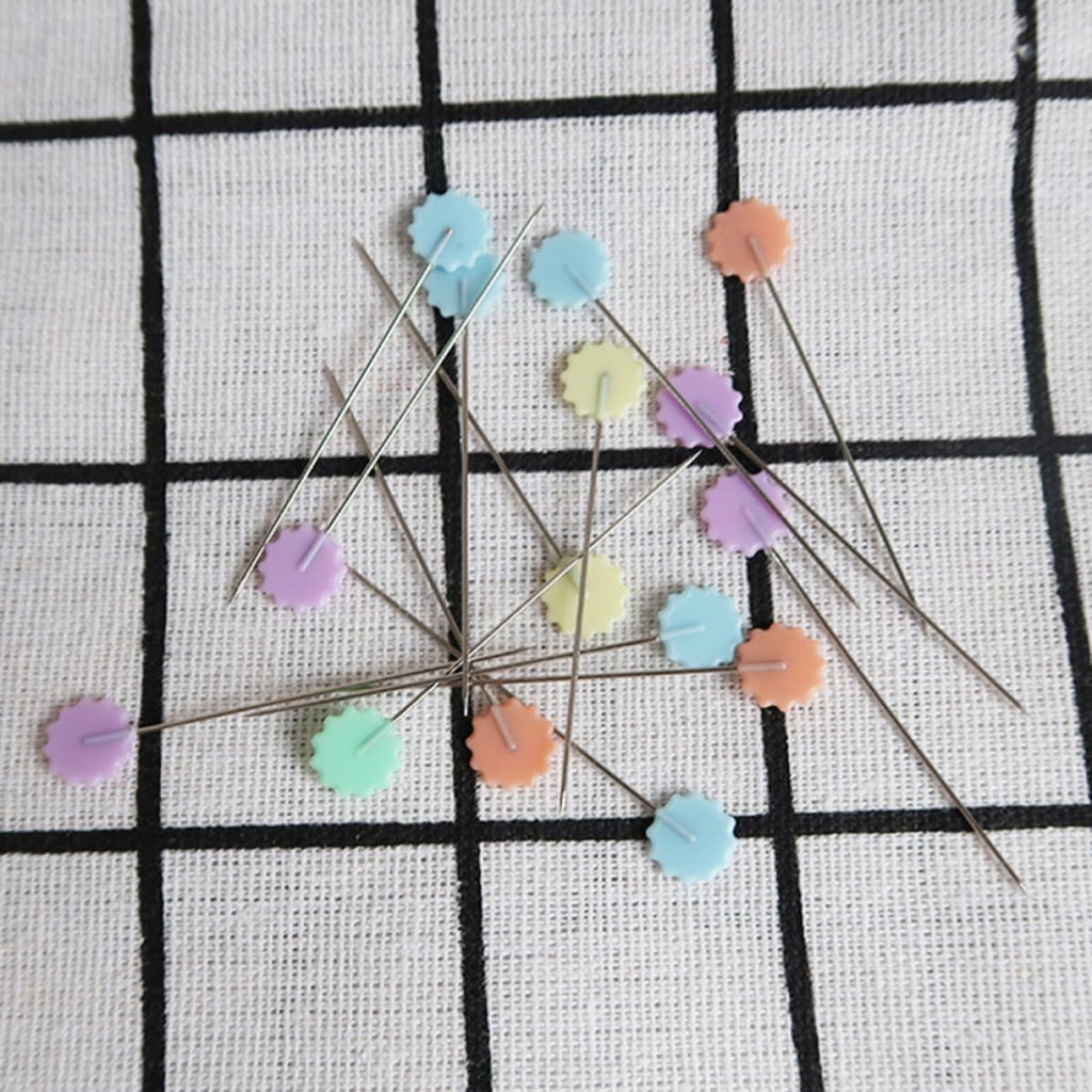 50pcs Flat Head Straight Pins for Craft Students Quilters