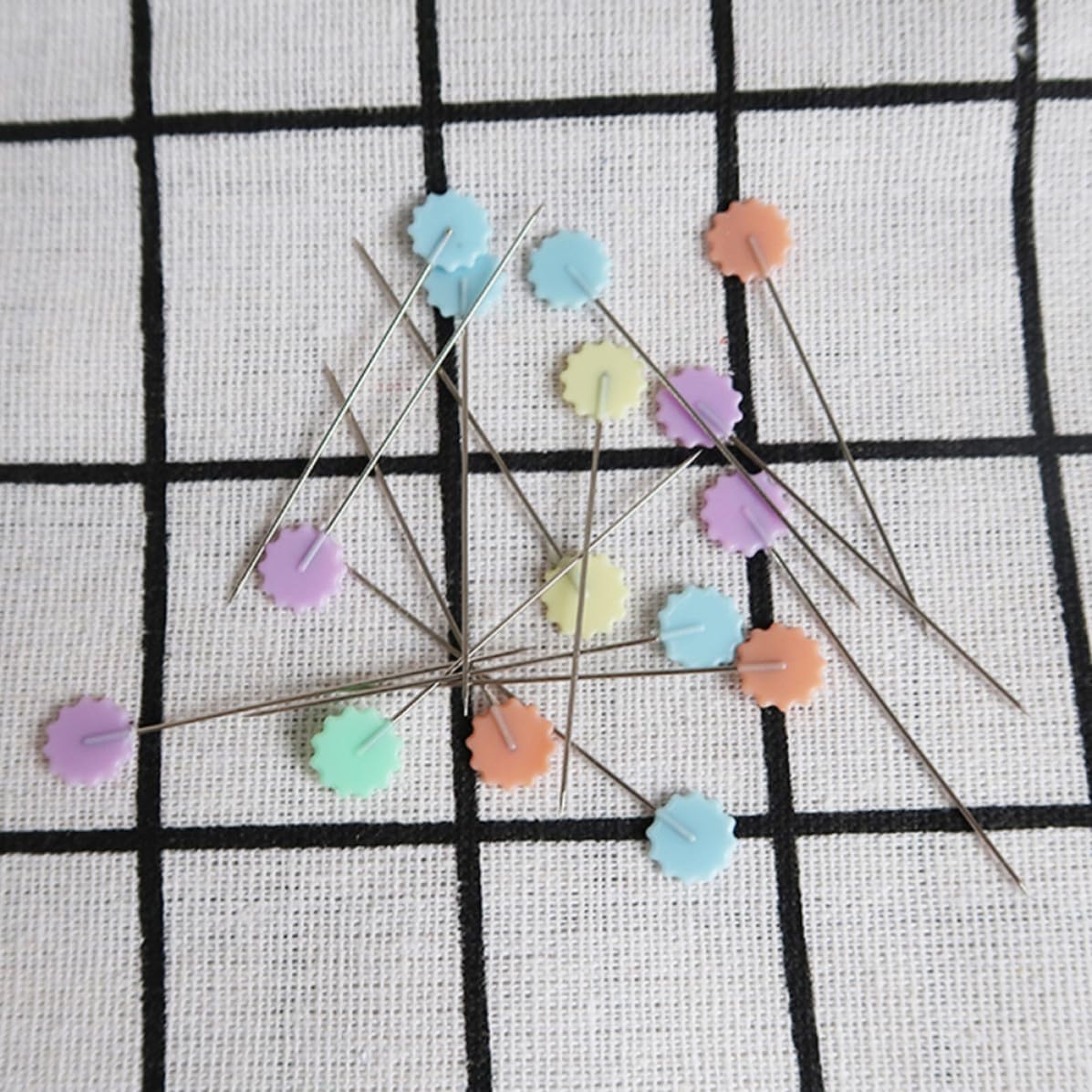 50pcs Flat Head Straight Pins for Craft Students Quilters