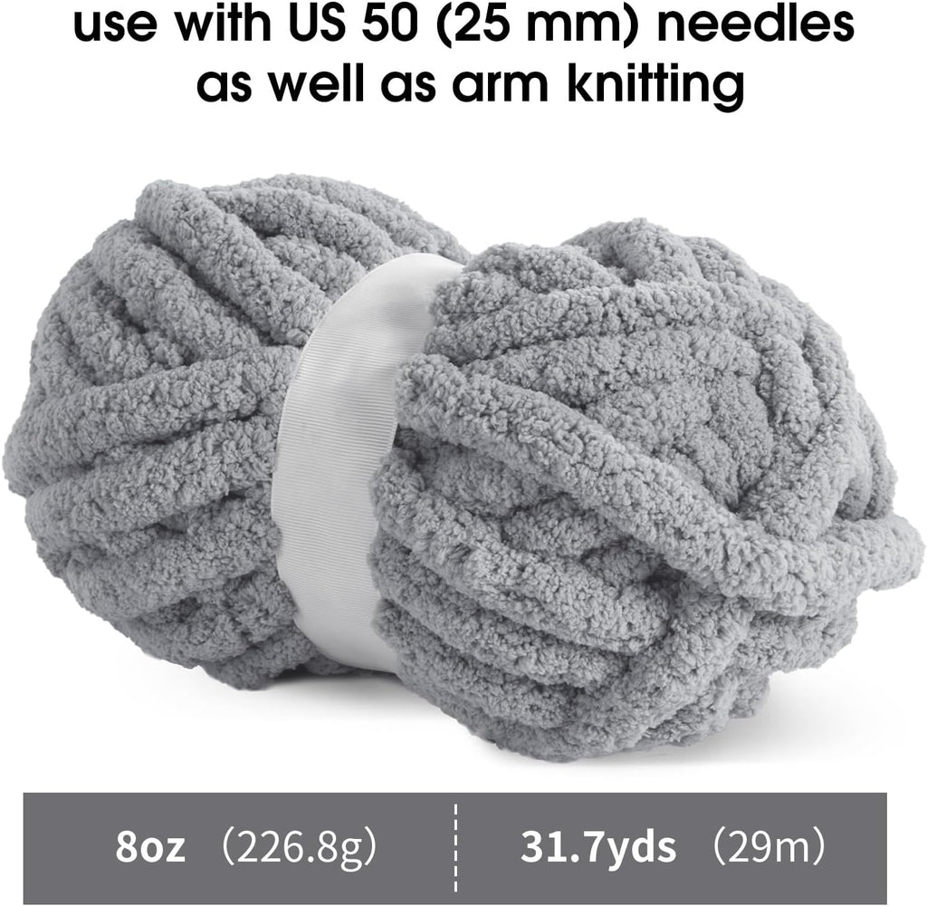 MABOZOO Assorted Chunky Yarn for Hand Knitting 8 Pack, Fluffy Jumbo