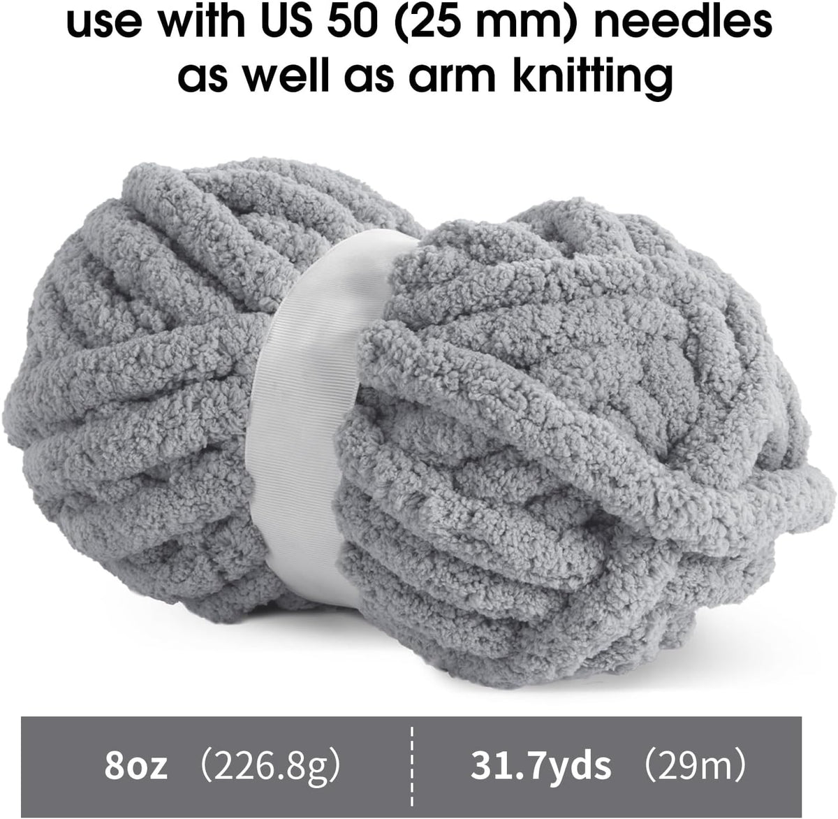 MABOZOO Assorted Chunky Yarn for Hand Knitting 8 Pack, Fluffy Jumbo