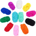 Acrylic Yarn Soft Craft Wool for Knitting 12 Rolls Crochet, 10g