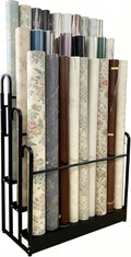 Heavy Duty Adjustable Fabric Roll Display Stand 3 Tier Metal Rack