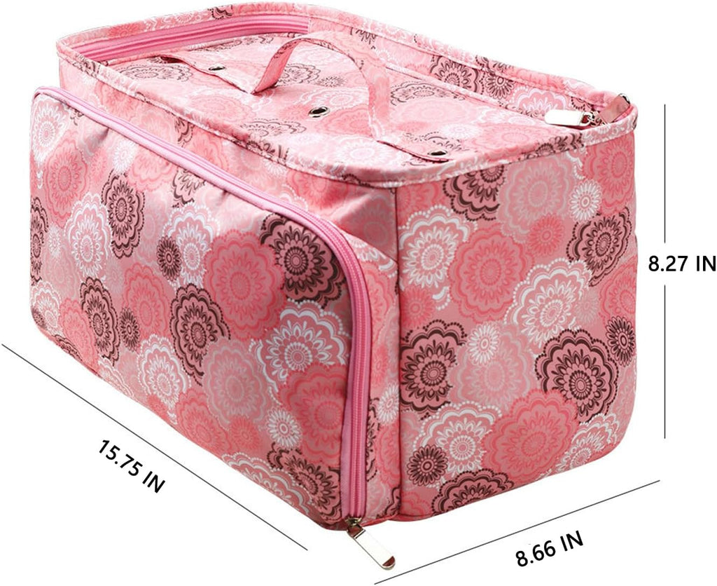 Knitting Bag Organizer, Yarn Storage, Large Crochet Tote Bag for