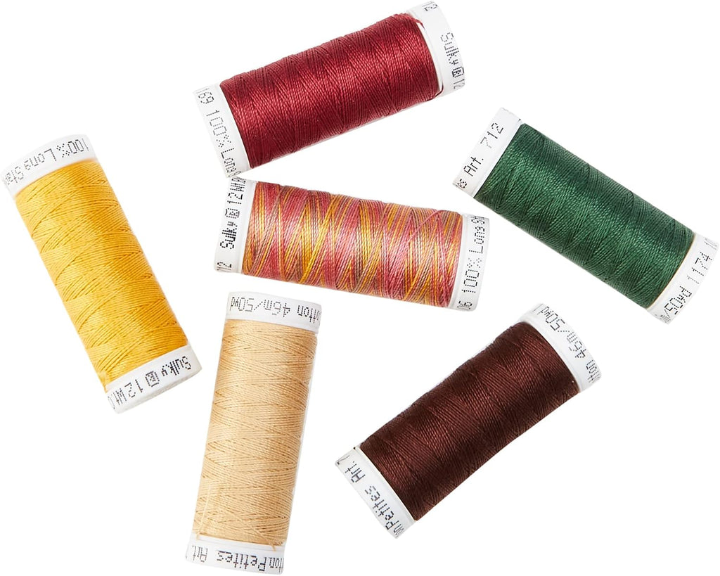 Sulky Sampler 12wt Cotton Petites, Autumn Assortment, 6-Pack