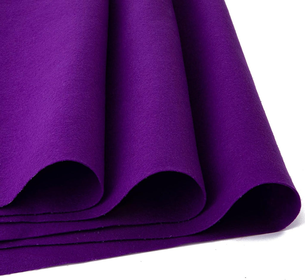 HaoFeiJH Purple Felt Fabric 36" X 36"(1 Square Yard) 1.6mm,Fabric