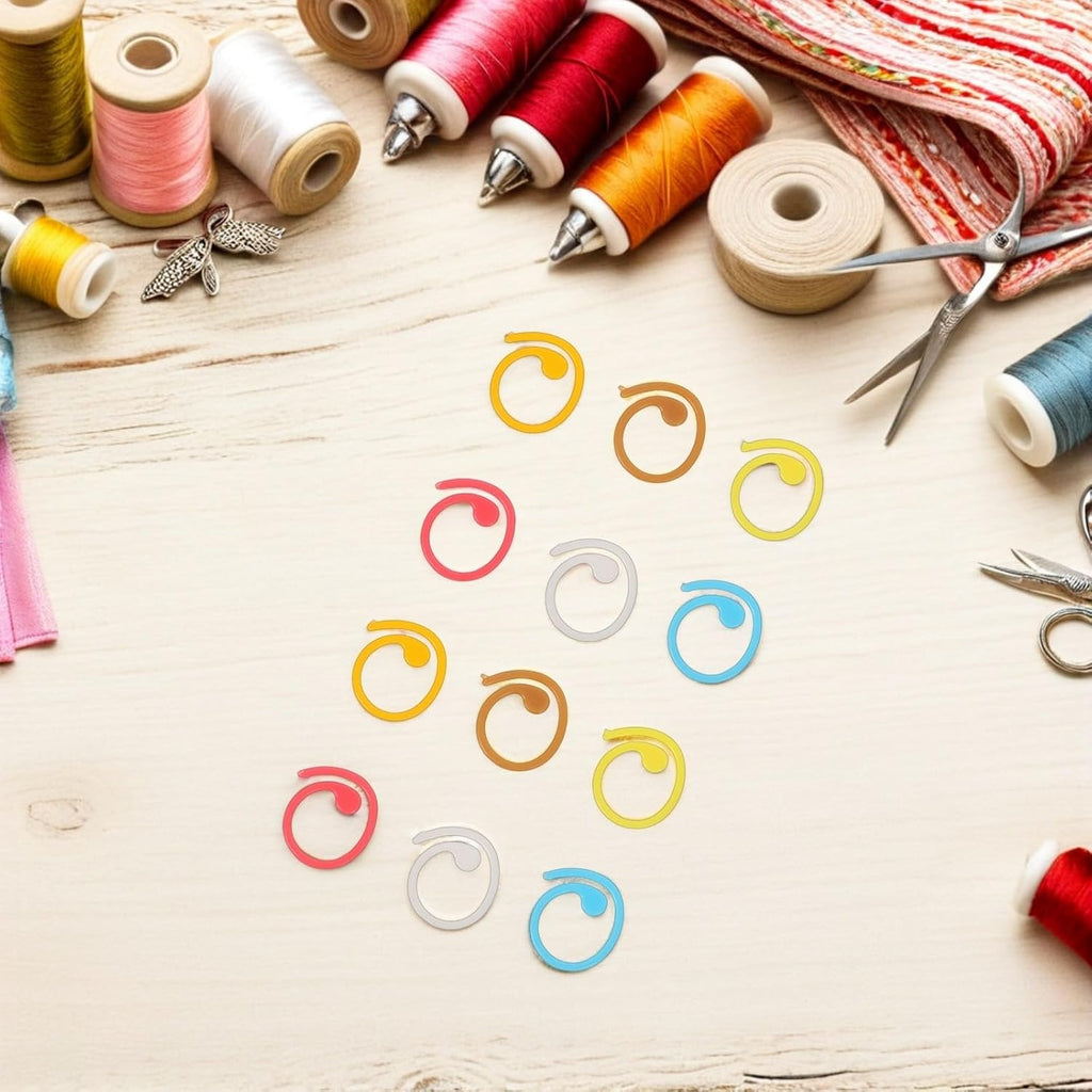 60pcs Spiral Stitch Markers for Knitting Winter Season Crochet