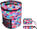 SUNGOOYUE Crochet Tote Wool Oxford Cloth Yarn Storage Bag Multi Pocket