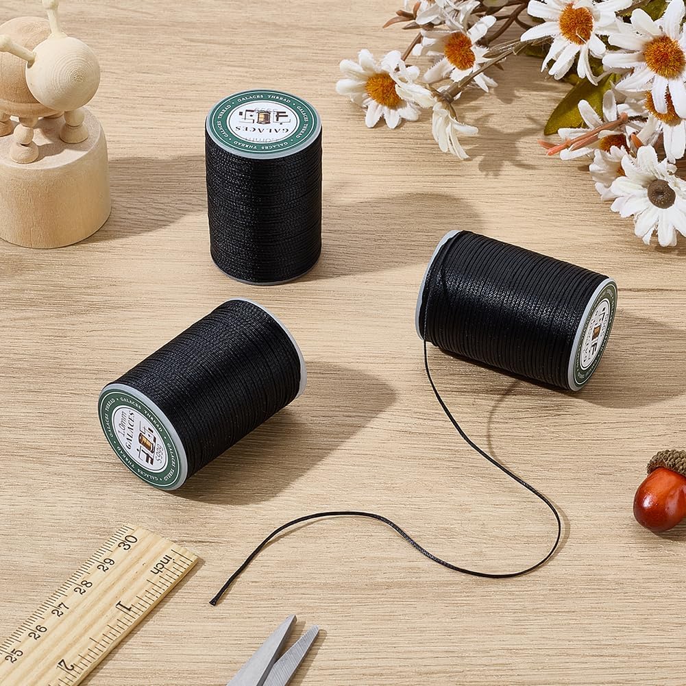 WEBEEDY 230 Yards Leather Sewing Waxed Thread 1mm Diameter Long