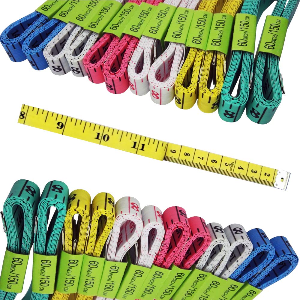 FF Elaine 24 Pcs Double-Scale 60-Inch/150cm Soft Tape Measure Ruler
