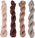 4 Pcs Sashiko Thread Sashiko Skein 4 * 100M(109 yds) Pure Cotton