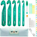 43 Pcs Large Crochet Hooks Set,12mm 15mm 18mm 20mm 25mm Large Crochet