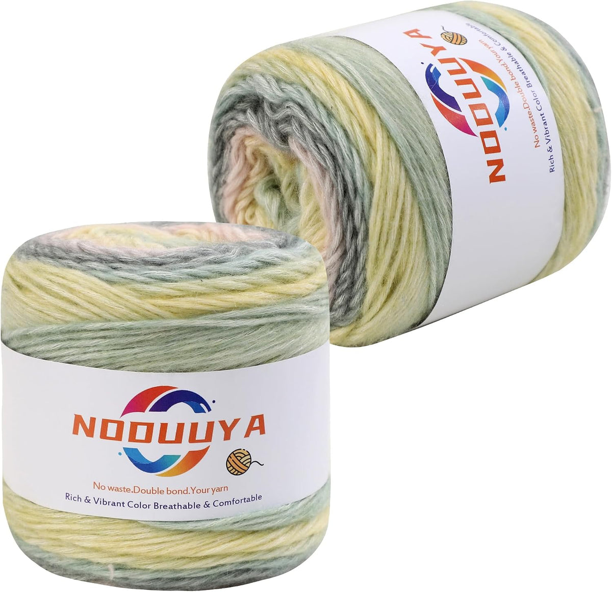 20 Colors Gradient Yarn for Crocheting, 100g/240m #3 DK Light Weight