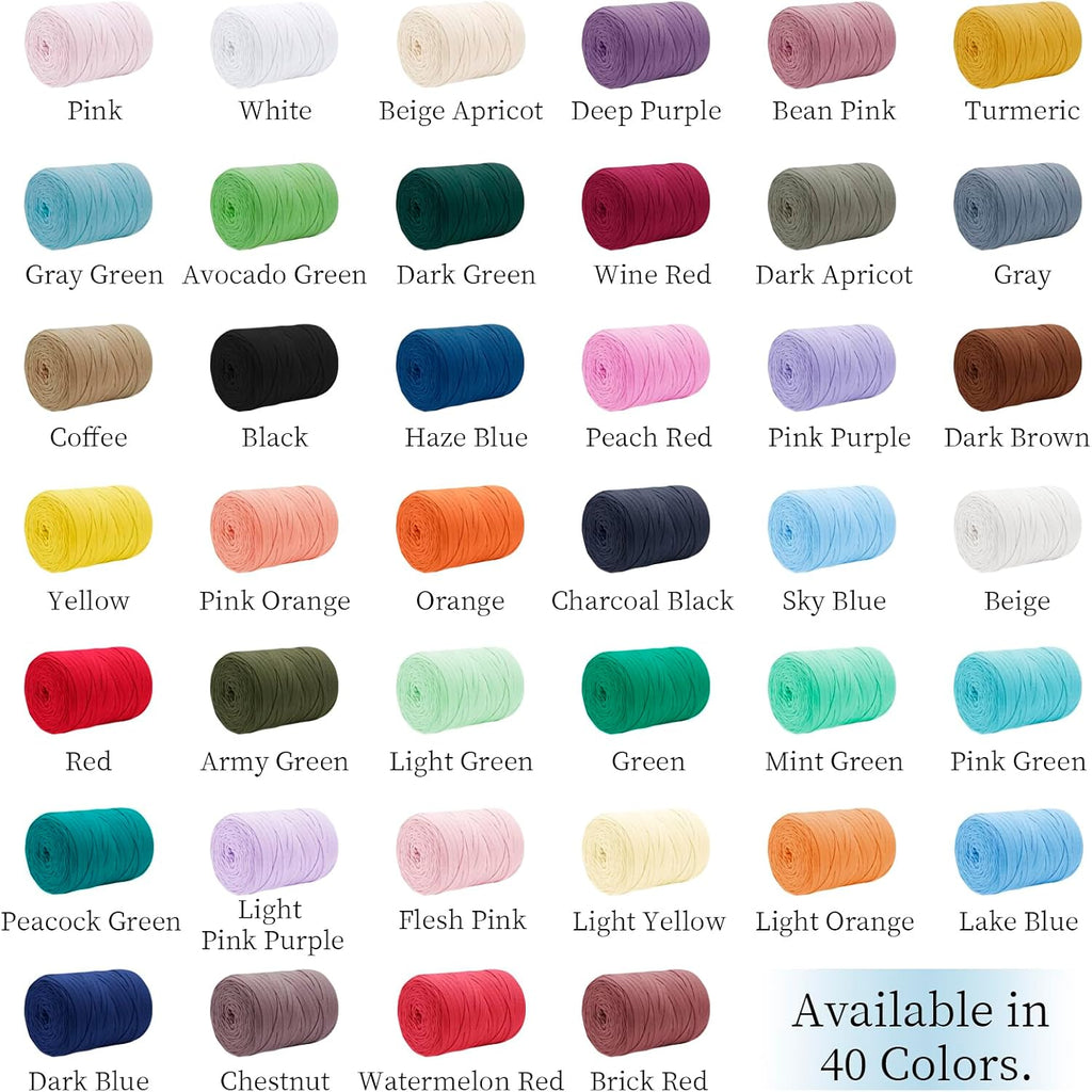 T Shirt Yarn for Crocheting 250g/109 Yards Beginner Crochet Yarn 7mm