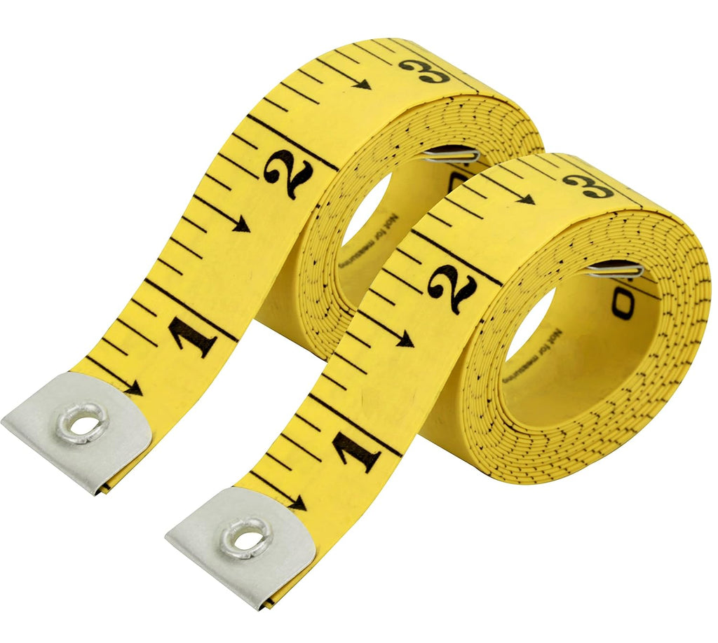 Flexible Tape Measure Pack of 2, Accurate Dual Scale Standard & Metric