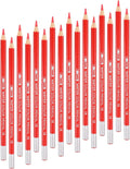 MECCANIXITY 15Pack Water Soluble Fabric Pencils for Sewing Red