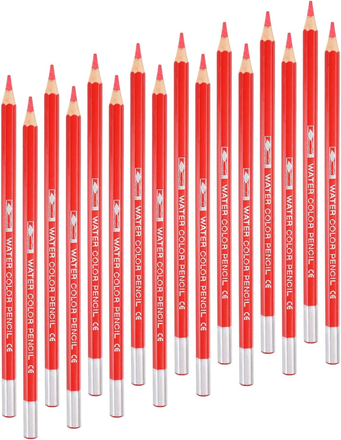 MECCANIXITY 15Pack Water Soluble Fabric Pencils for Sewing Red