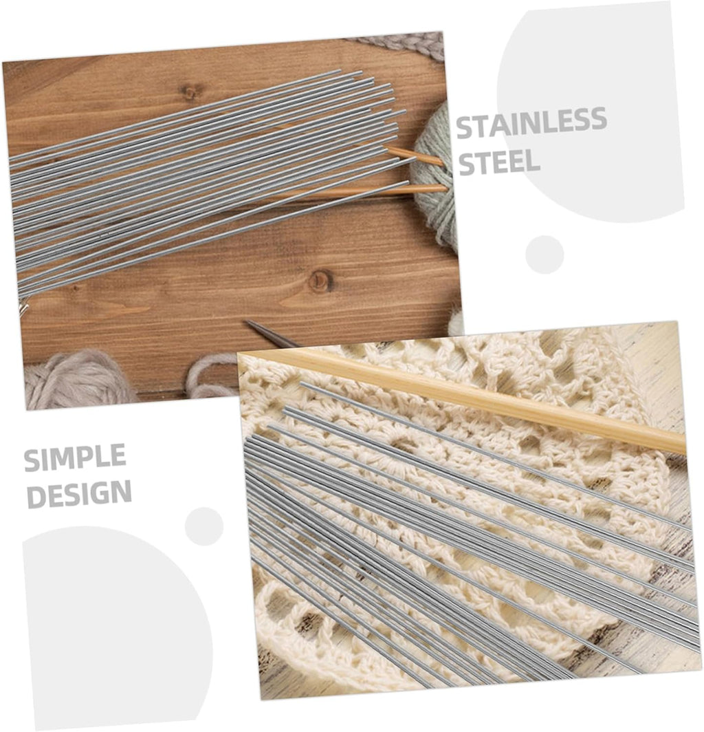 24pcs Stainless Steel Fixed Rod Pins for Knitting Blocking