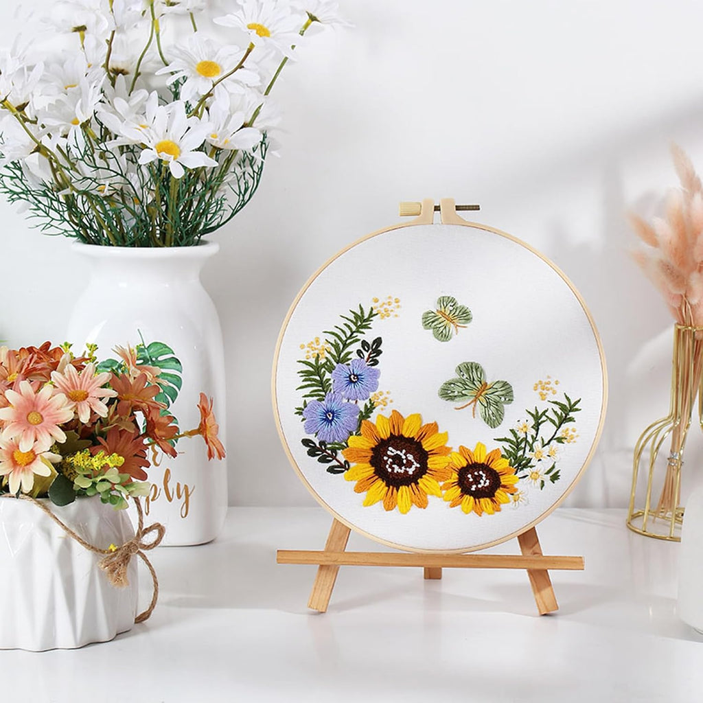 GLTAYLMY 3 Sets Embroidery Starter Kit with Pattern and Instructions