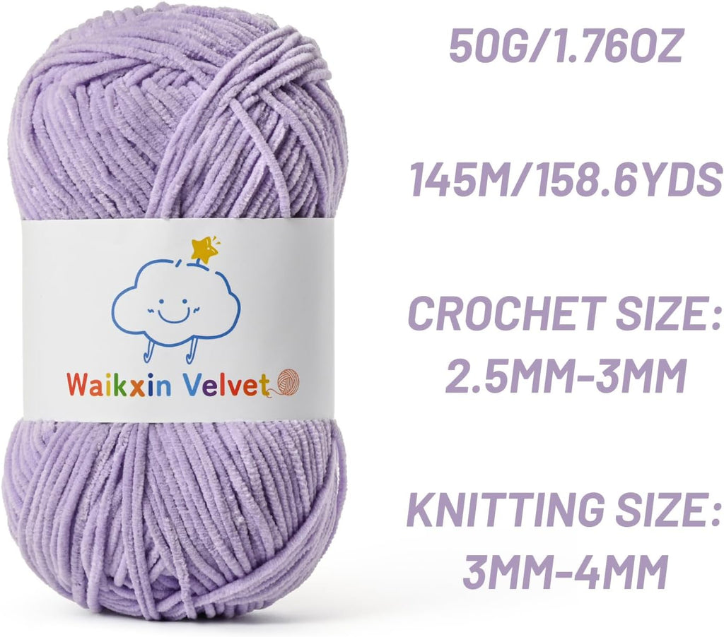 Fluffy Chenille Yarn for Crocheting,Baby Yarn for Crocheting