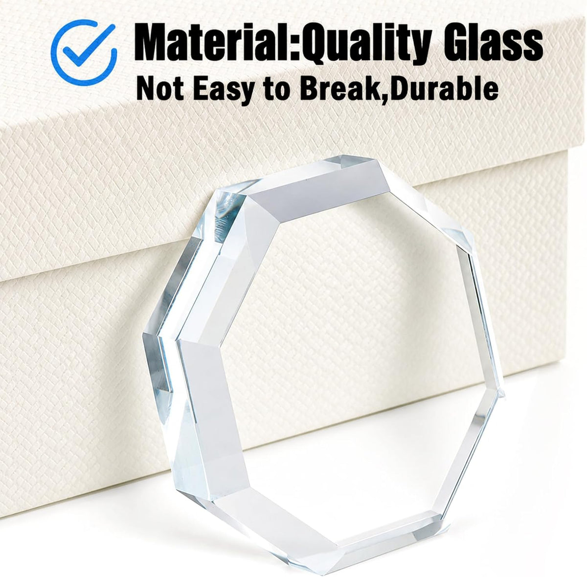 Hacaroa 10 Pcs 2.4" Crystal Glass Pattern & Fabric Weights for Sewing