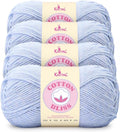Cotton Bliss #4 Cotton Blend Yarn, 4-Pack (640Yds/400G), Lavender