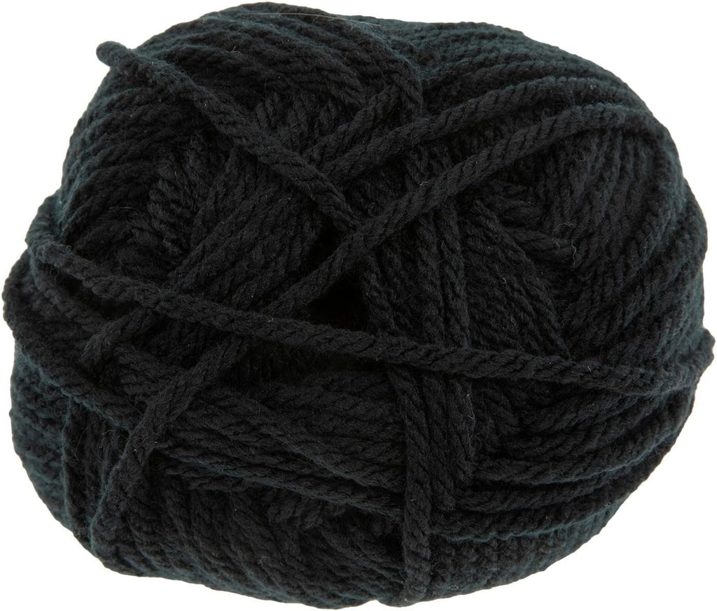 Hobby Lobby Yarn Bee Soft & Sleek Chunky Yarn, 1 Black, Set of 2