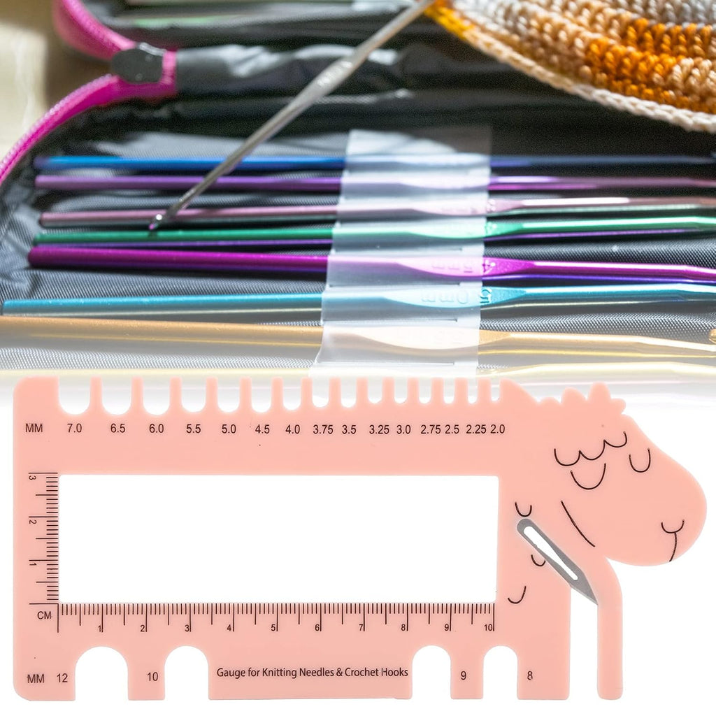 Knitting Needle Gauge, Crochet Hook Sizer, Sheep Shape Crochet Sweater